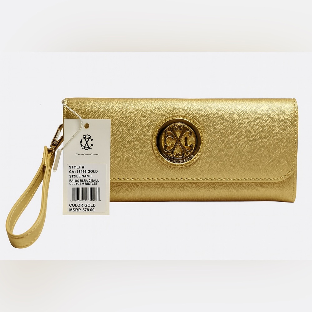 Christian Lacroix Gold Clutch Wristlet